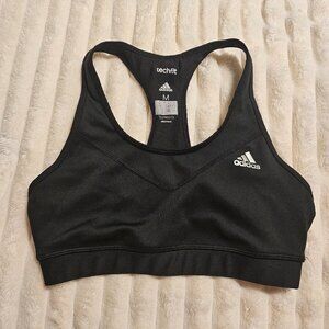 Black Adidas Climalite Sports Bra in Medium